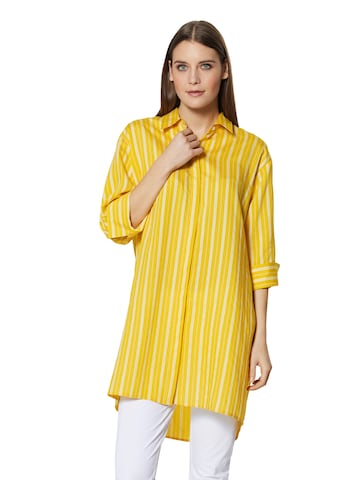 MADELEINE Blouse in Geel: voorkant