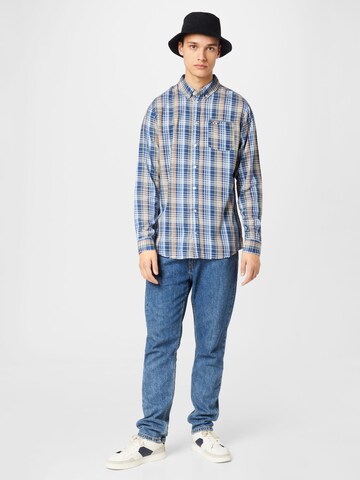 FQ1924 Regular fit Button Up Shirt 'Steven' in Blue