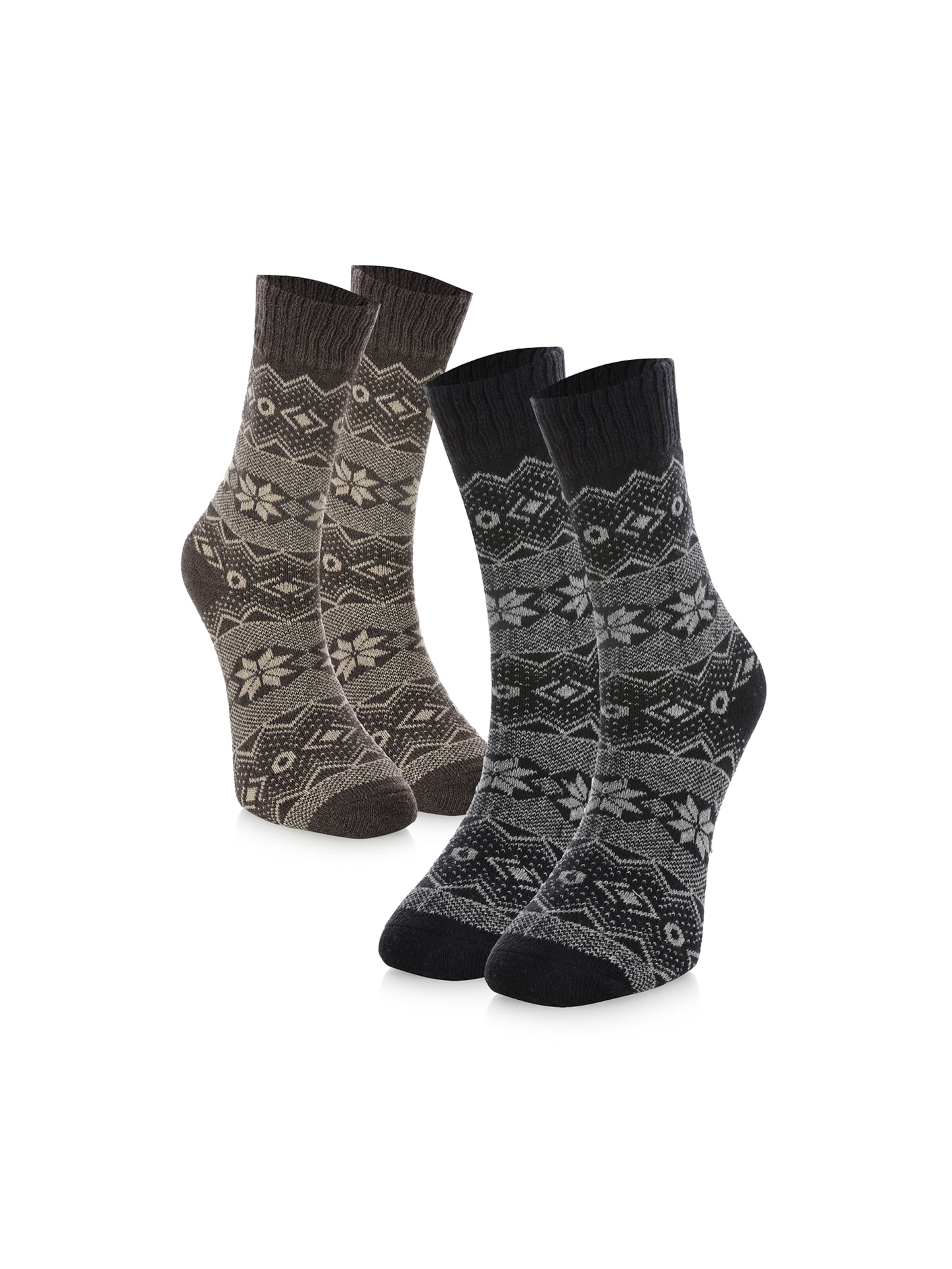 Chaussettes 'Winter' Crea Socks en mélange de couleurs : devant