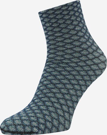 Chaussettes 'Gleaming Hive' FALKE en bleu : devant