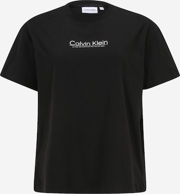 Calvin Klein Curve T-shirt i svart: framsida