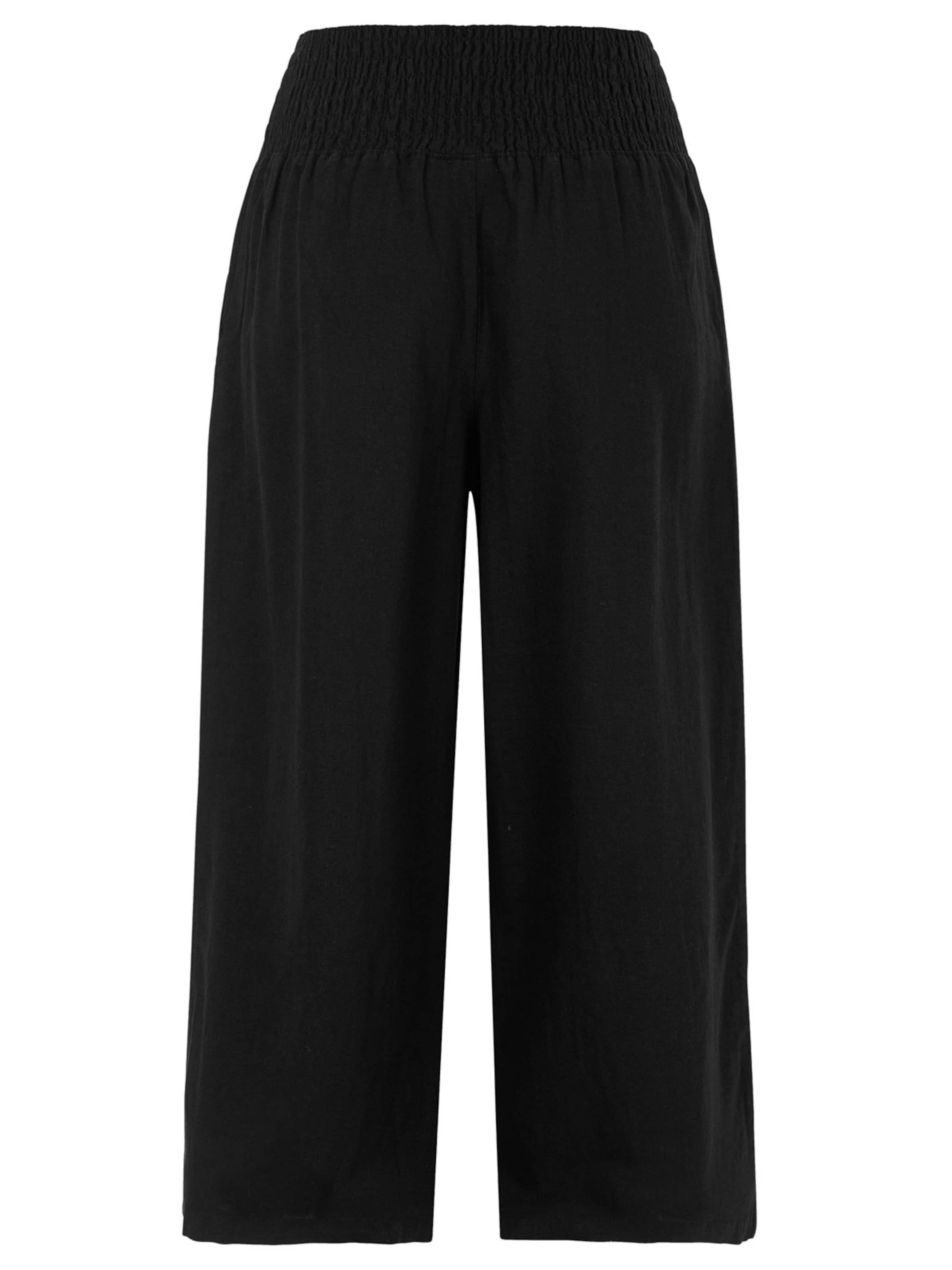Cellbes of Sweden Loosefit Culotte aus Leinen- und Viskosemischung in Schwarz
