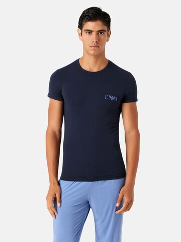 T-Shirt Emporio Armani en bleu : devant