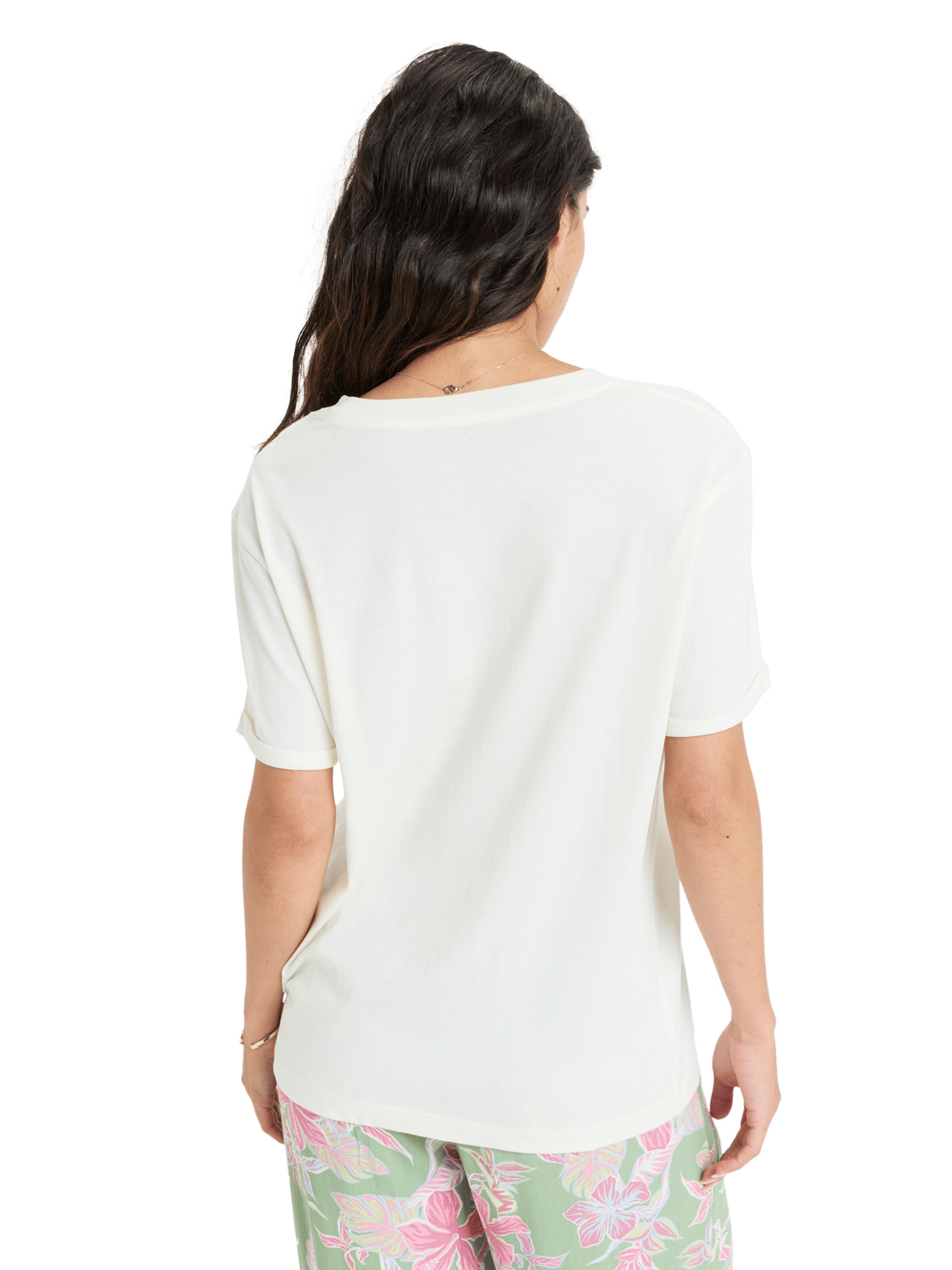T-shirt 'Ocean Hibiscus' ROXY en blanc