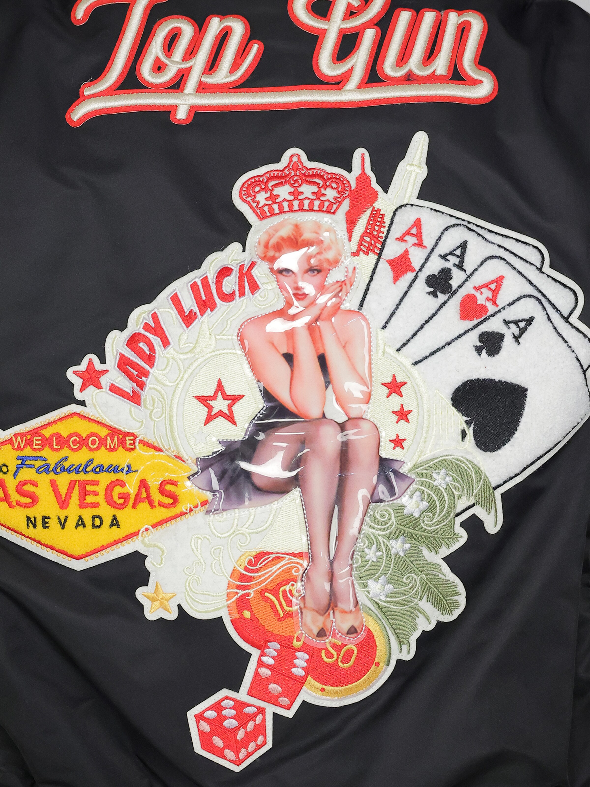 TOP GUN Bomberjacke ' TG20213032 ' in Schwarz