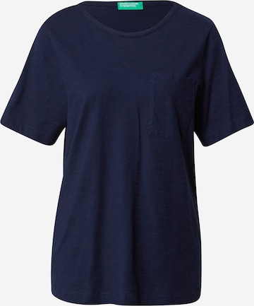 UNITED COLORS OF BENETTON Тениска в синьо: отпред