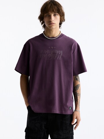 Pull&Bear T-Shirt in Lila: Vorderseite