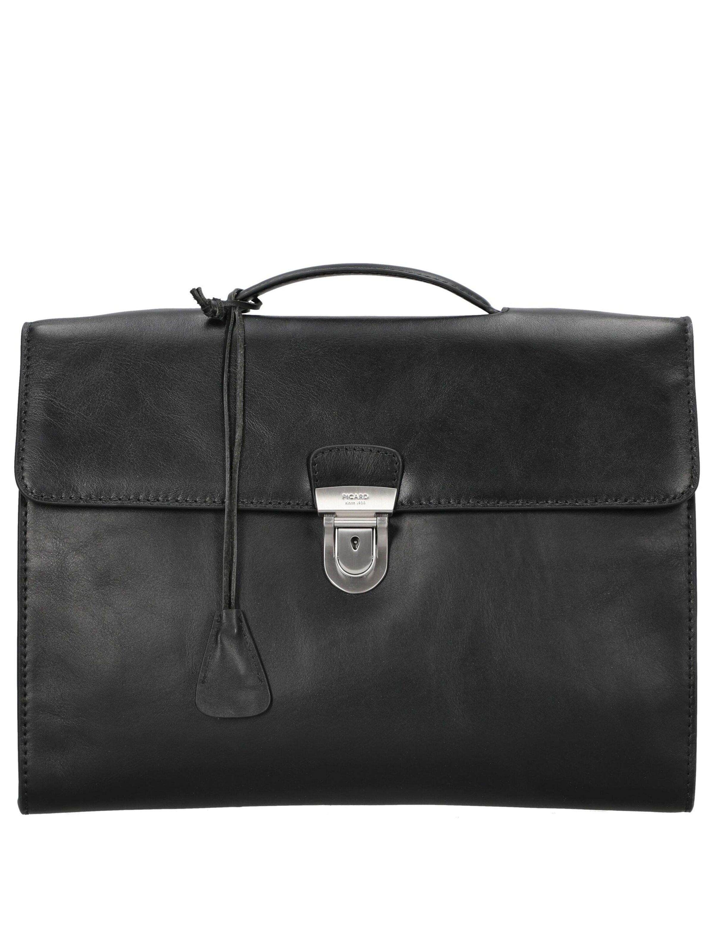 Picard Briefcase 'Toscana' in Black: front