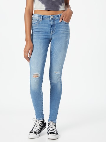 Skinny Jean 'PUSH' ONLY en bleu : devant