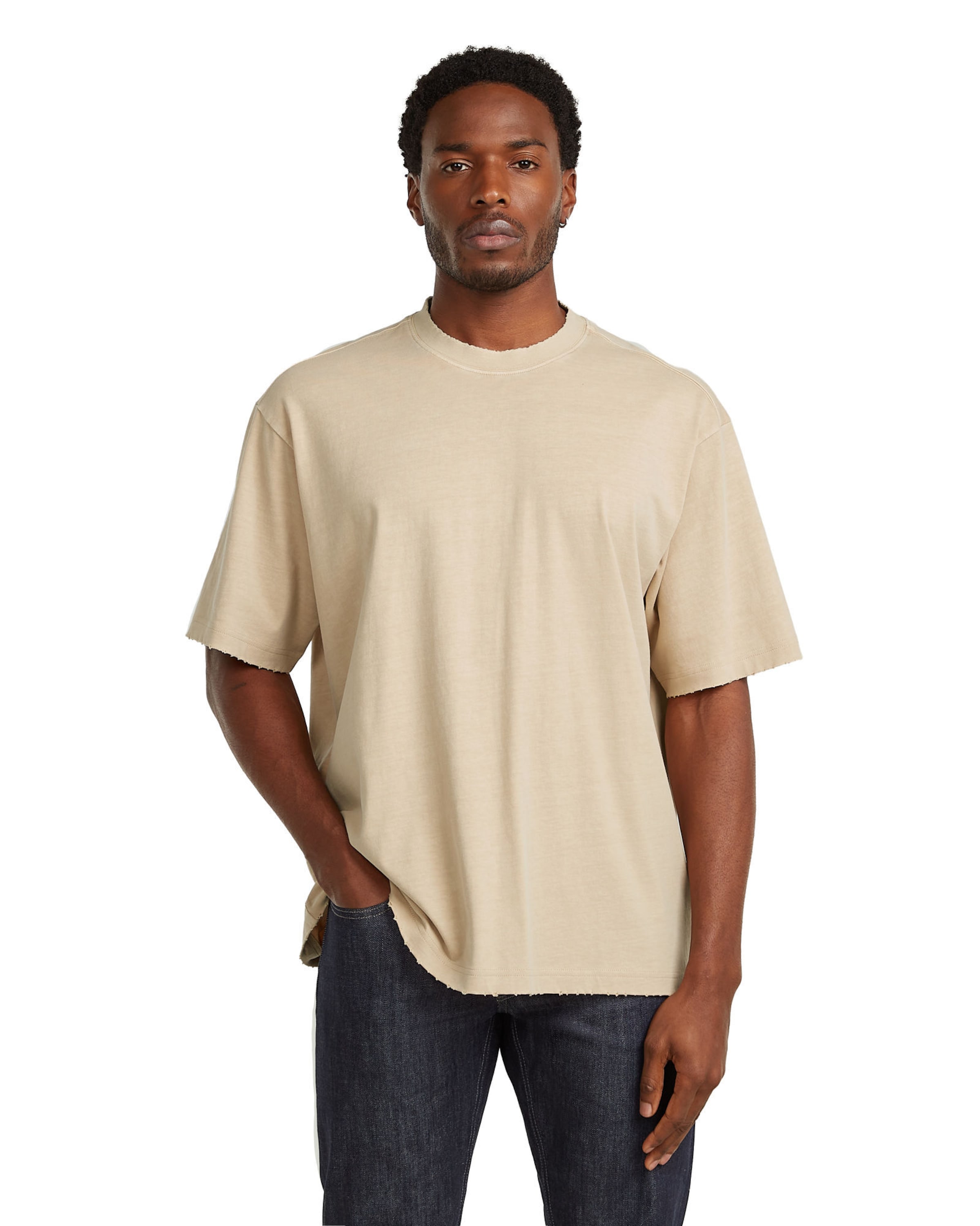 G-STAR T-Shirt in Beige: Vorderseite