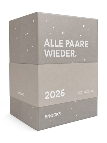 SNOCKS Socken Adventskalender in Mischfarben: Vorderseite
