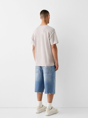 Bershka Loosefit Jeans in Blauw