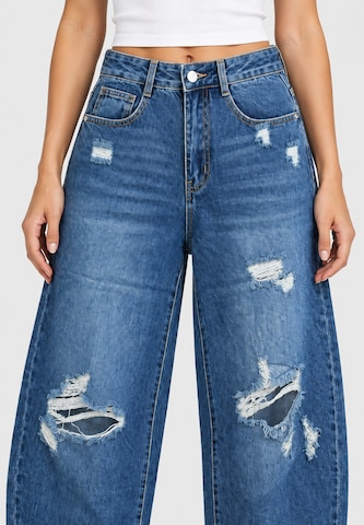 Elara Vat Jeans in Blauw