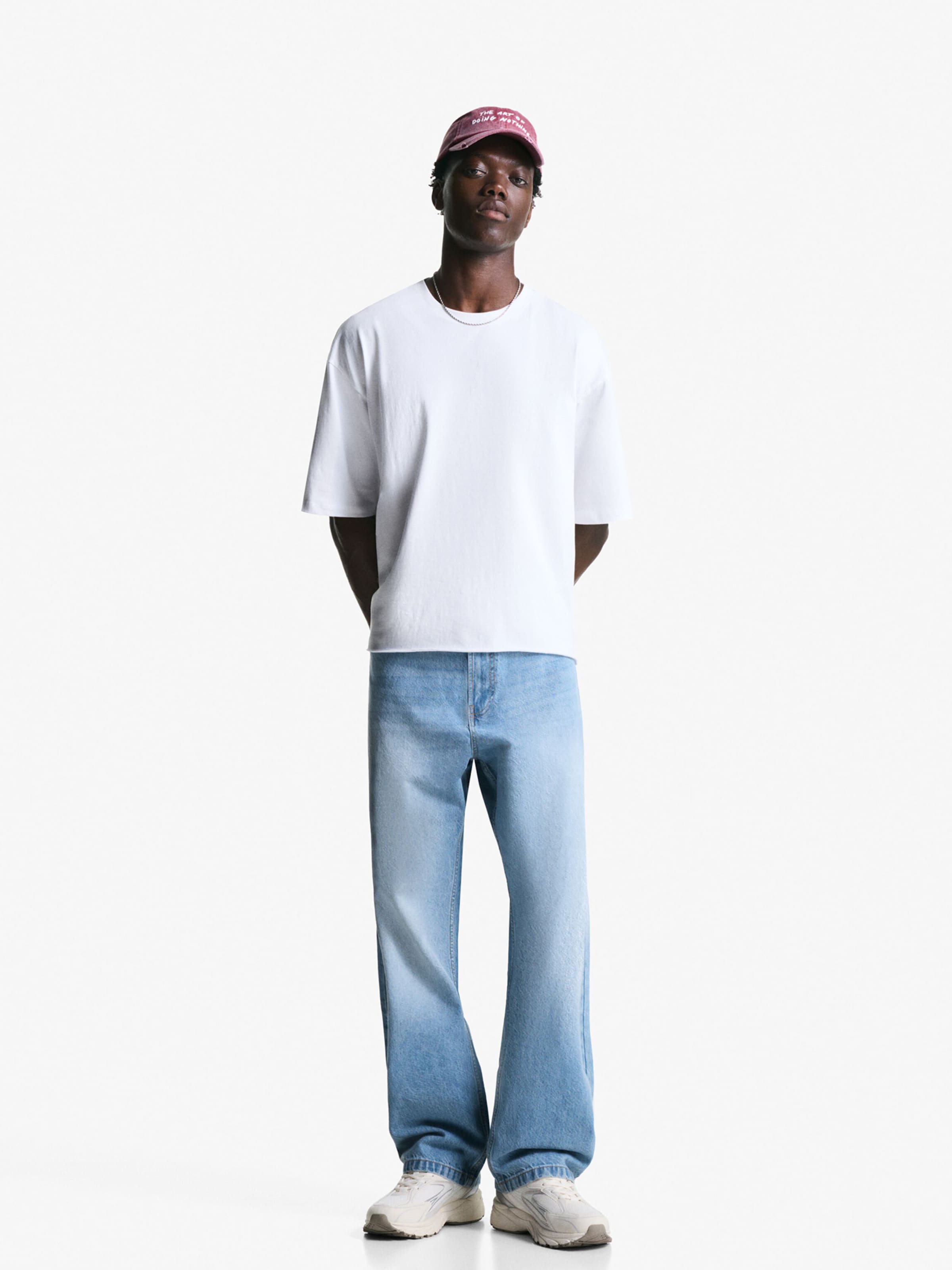 Bershka Baggy Jeans in Hellblau | ABOUT YOU
