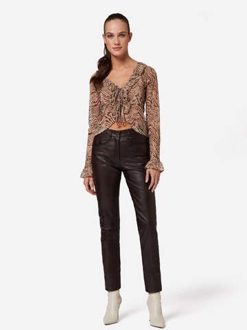 RICANO - Slimfit Pantalón '8909' en marrón