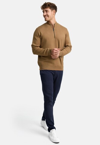 INDICODE JEANS Sweater 'Lukas' in Brown