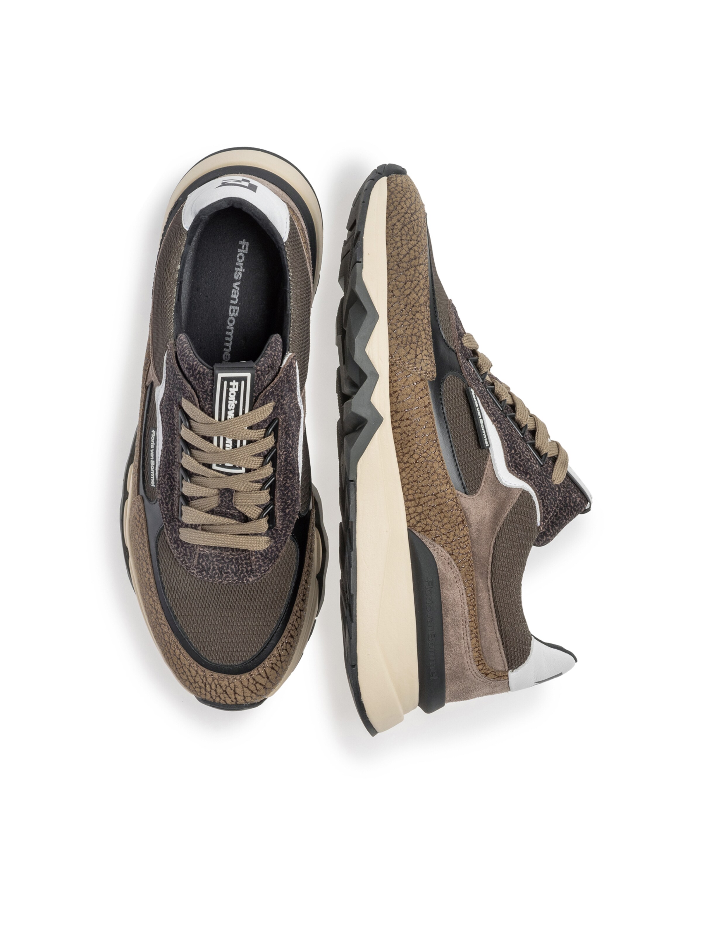 Floris van Bommel Sneakers laag 'De Zager 10' in Bruin