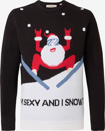 Megztinis 'ONSXMAS' iš Only & Sons, spalva – šviesiai mėlyna / raudona / juoda / balta, Prekių apžvalga