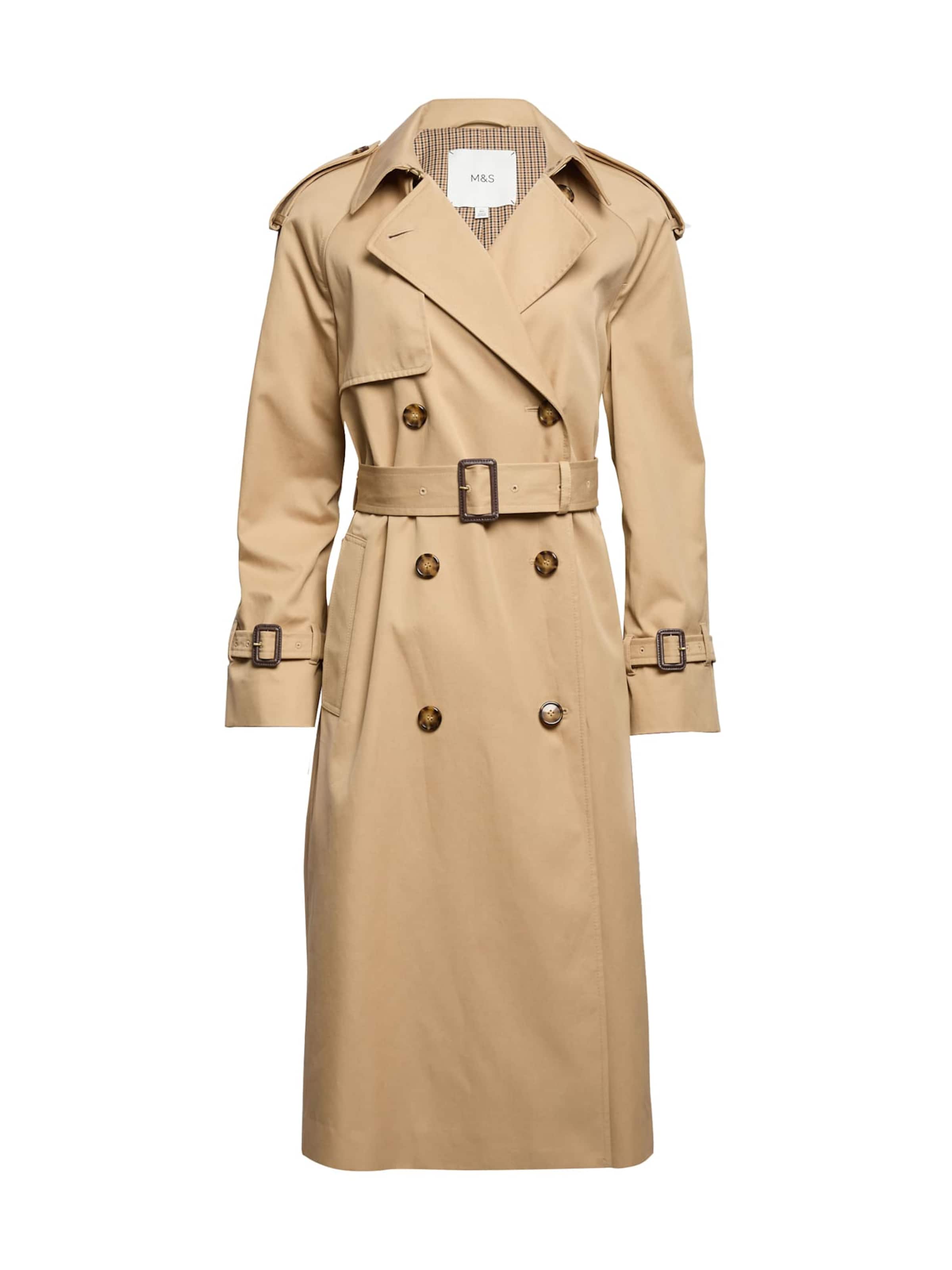 Marks & Spencer Manteau mi-saison en XS en cappuccino, Vue avec produit
