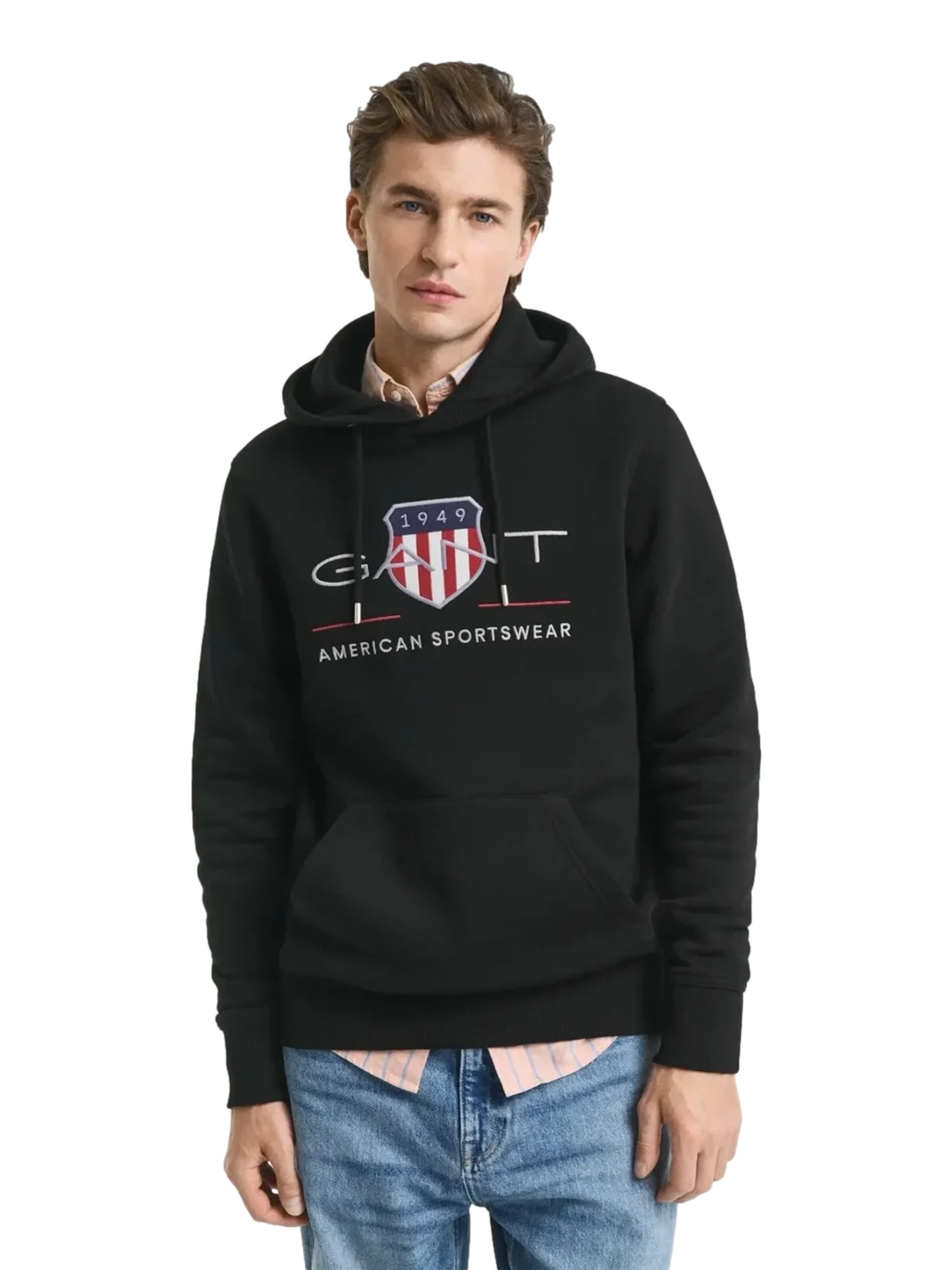 GANT Sweatshirt in Black: front