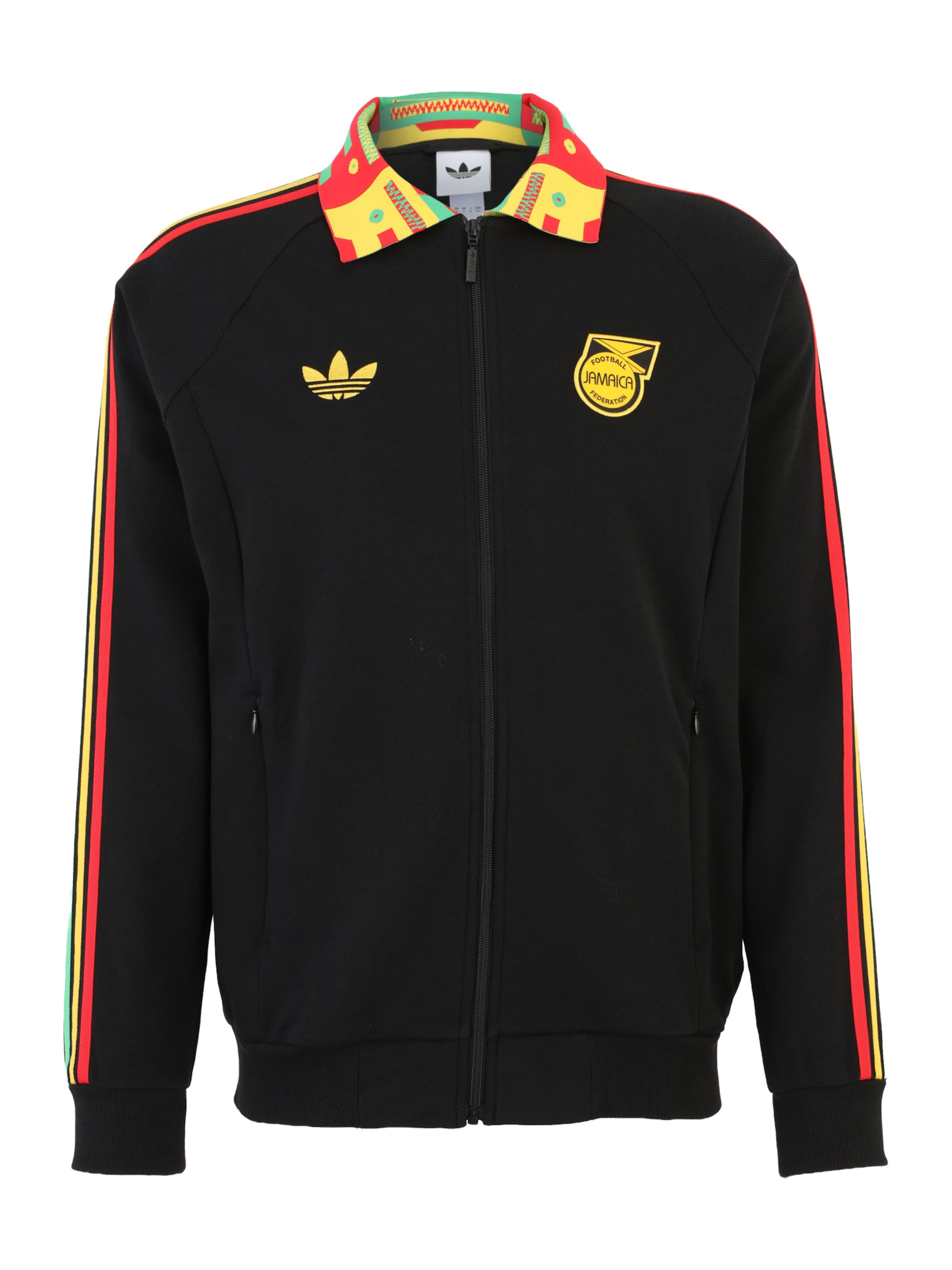 ADIDAS PERFORMANCE Sportsweatjacke 'JFF A OG JK' in gelb / grün / rot / schwarz, Produktansicht