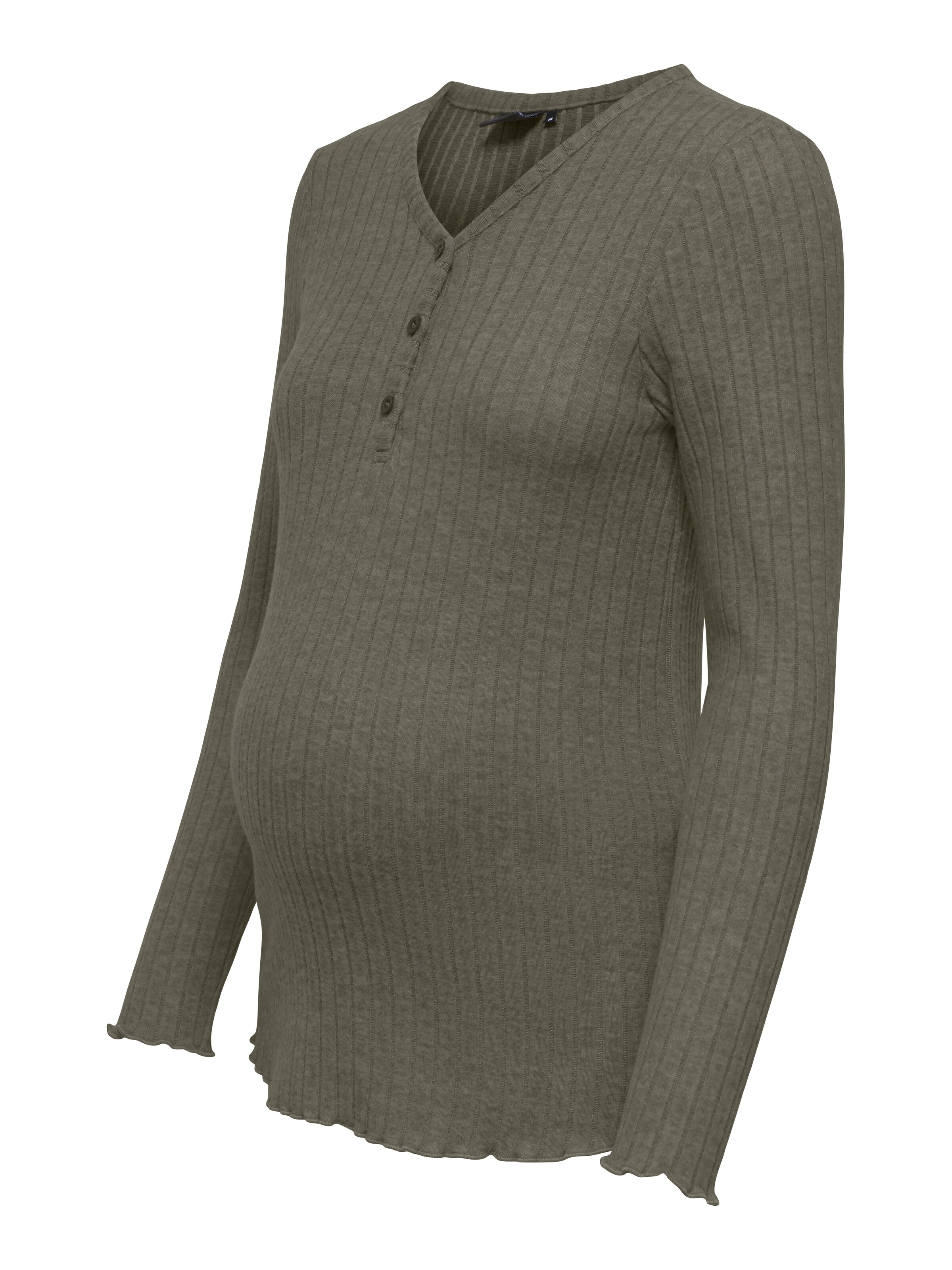 Only Maternity Shirt 'OLMLOLA' in S in de kleur Donkergroen, Productweergave