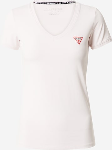 T-shirt GUESS en rose : devant