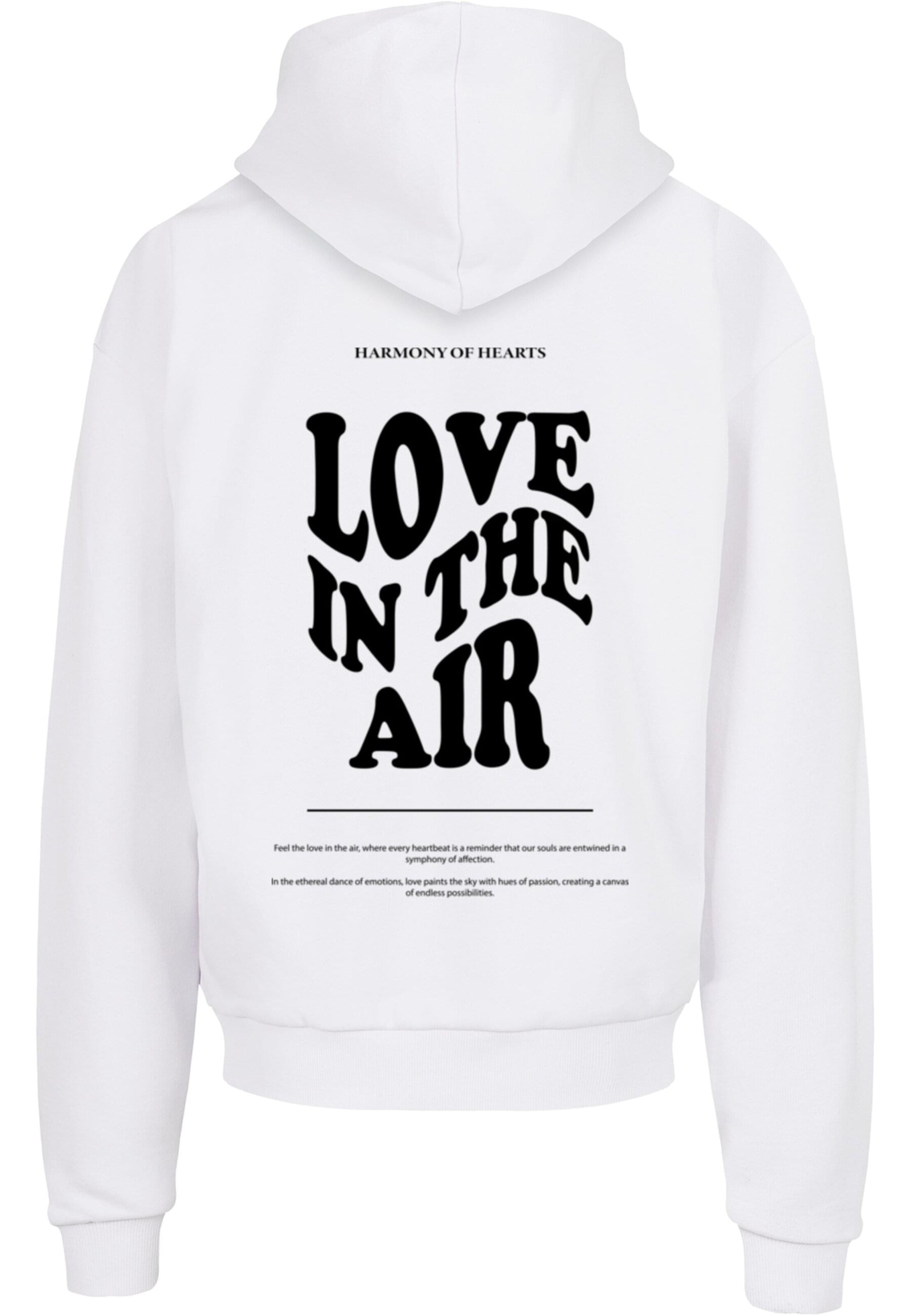 Merchcode Sweatshirt 'Love In The Air' i hvid