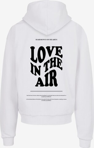 Merchcode Sweatshirt 'Love In The Air' in Weiß