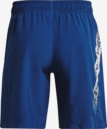 UNDER ARMOUR Regular Workout Pants in Blue: front