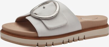 TAMARIS Mules in White: front