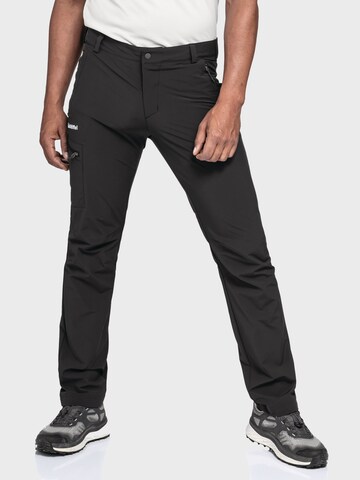 Schöffel Regular Outdoorhose 'Folkstone' in Schwarz: Vorderseite