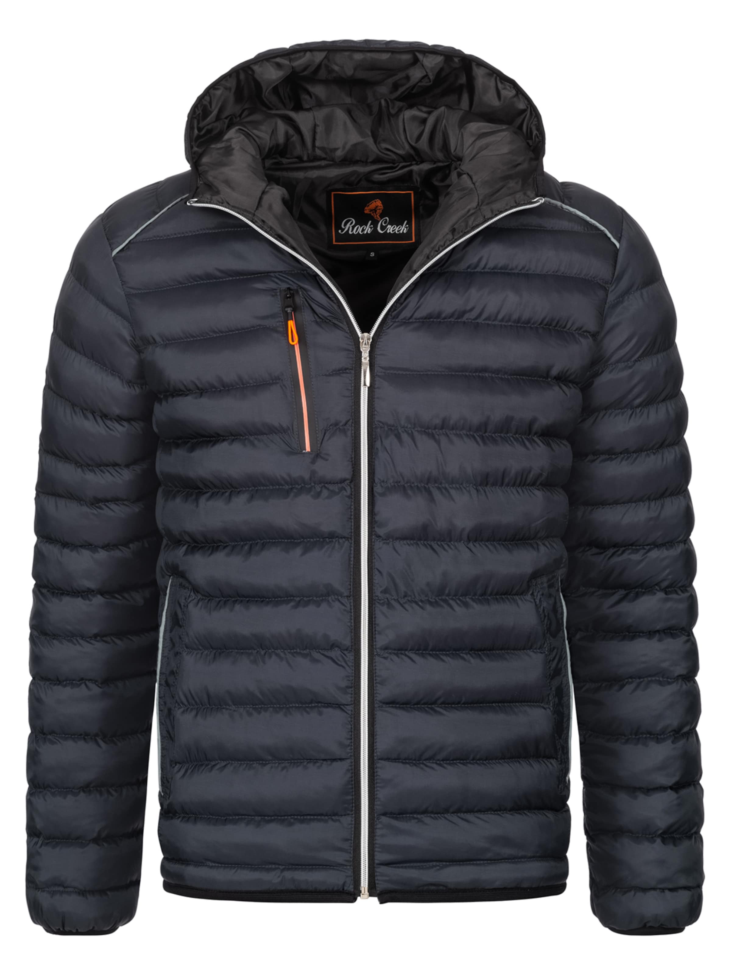 Rock Creek Outdoorjacke in Grau: Vorderseite