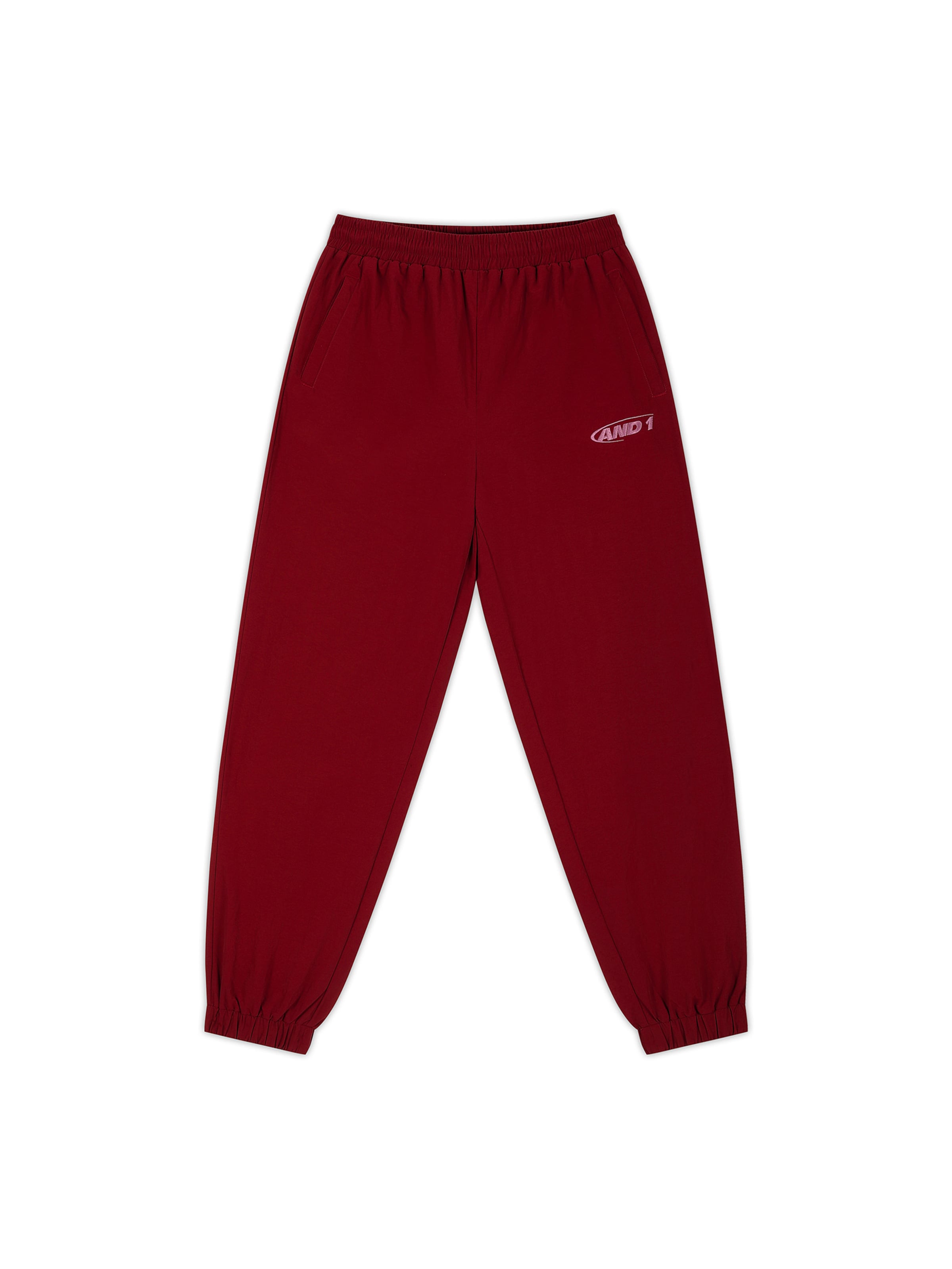 Effilé Pantalon AND1 en rouge : devant