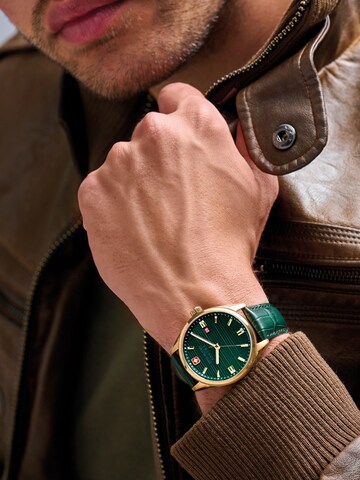 SWISS MILITARY HANOWA Analog watch 'ROADRUNNER' in Green