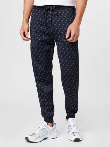 BOSS Black Tapered Trousers 'Lamont' in Blue: front