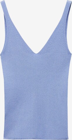 MANGO Knitted Top 'GYMNASTI' in Blue: front