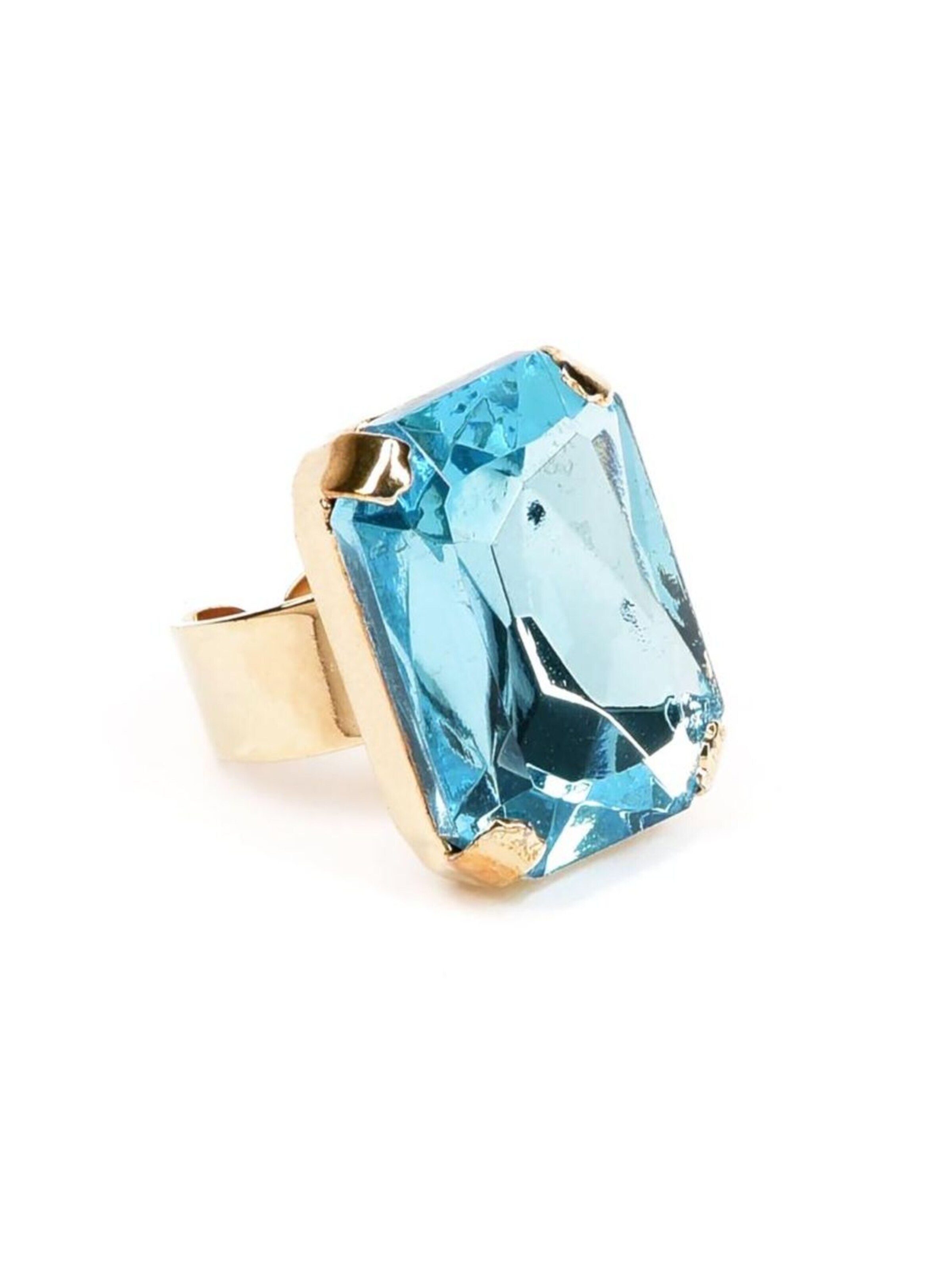 Addicted2 Ring 'Celeste anello con cristallo acqua azzurra Swarovski' in Blue: front
