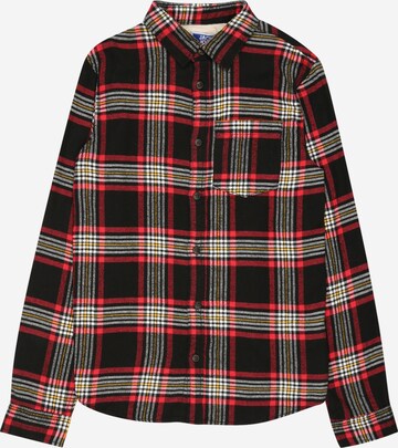 Jack & Jones Junior Regular fit Button Up Shirt 'OWEN' in Black: front