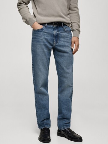 MANGO MAN Regular Jeans 'Bob' in Blue: front