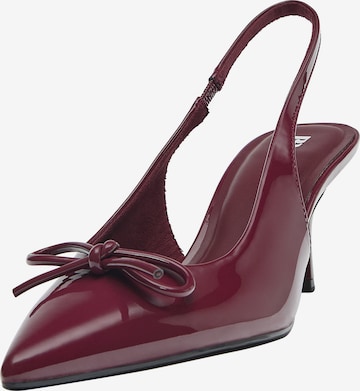 Escarpins à bride arrière Pull&Bear en marron : devant