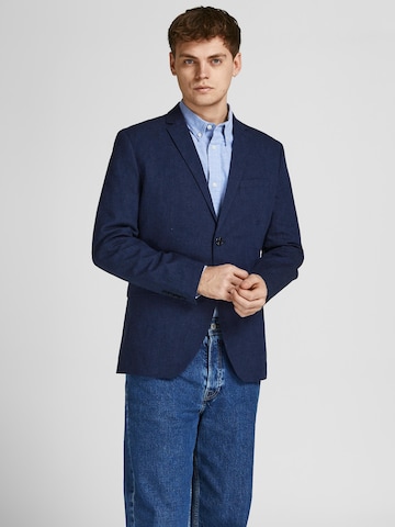 JACK & JONES Slim fit Ανδρικό σακάκι σε μπλε: μπροστά