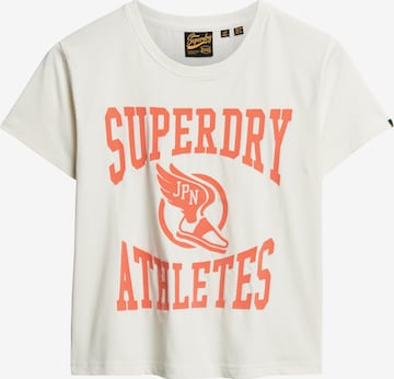 T-shirt Superdry en blanc : devant