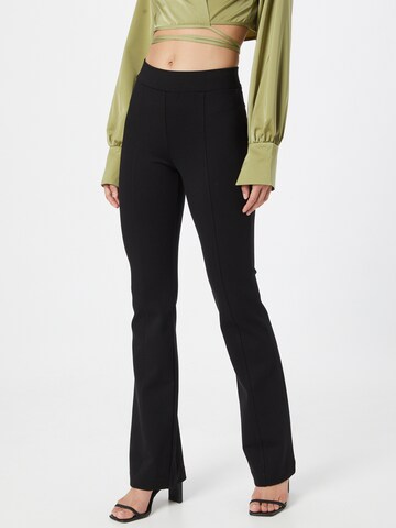 Lindex Flared Pantalon 'Beatrix' in Zwart: voorkant