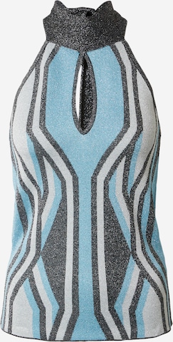 Karen Millen - Top em azul: frente