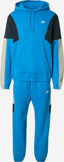 Treningas 'CLUB FLEECE' iš Nike Sportswear, spalva – tamsiai mėlyna / azuro spalva / šviesiai pilka, Prekių apžvalga