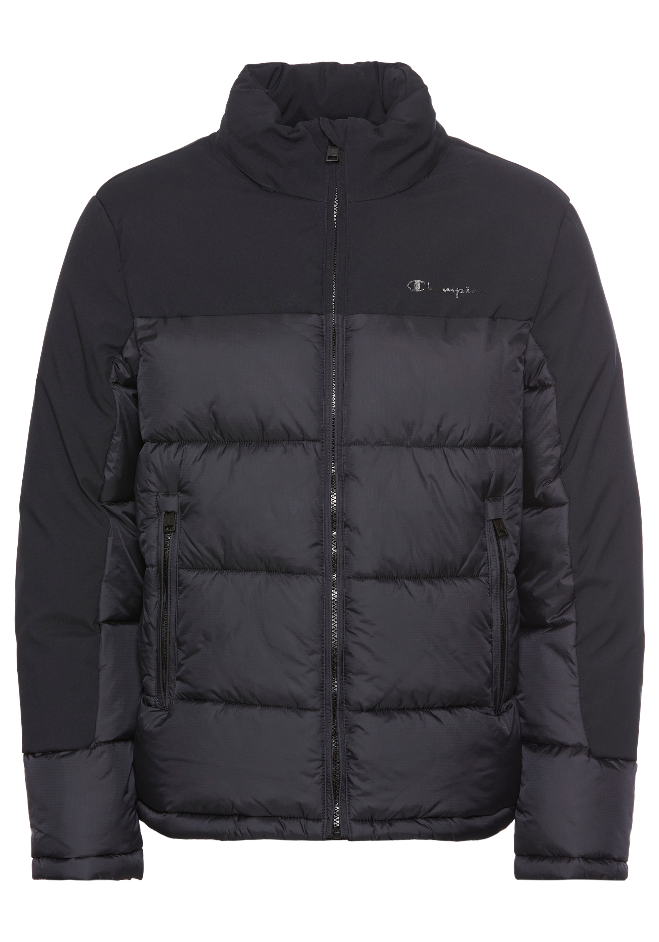 Champion Authentic Athletic Apparel Winterjacke in Schwarz: Vorderseite