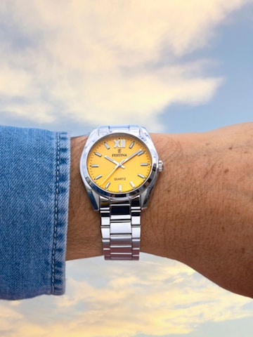FESTINA Analoog horloge 'Boyfriend' in Geel