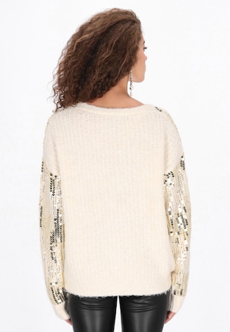 Cardigan faina en blanc