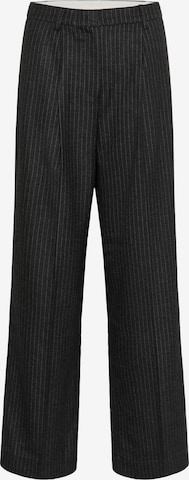 SOAKED IN LUXURYWide Leg/ Široke nogavice Hlače na crtu 'SLMalodi' - siva boja: prednji dio